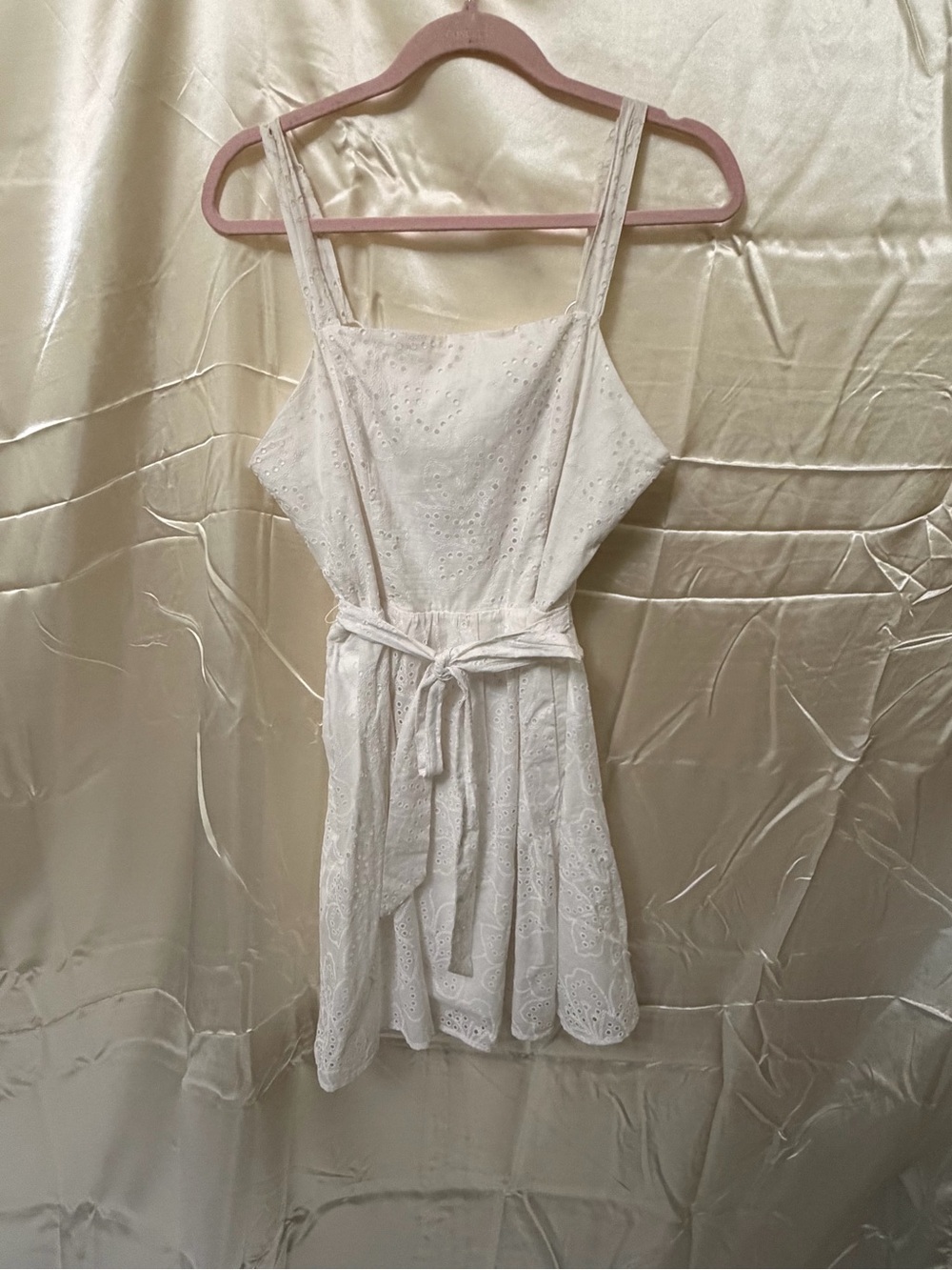 Calypso St. Barth White Eyelet Dress Size 10 NWT